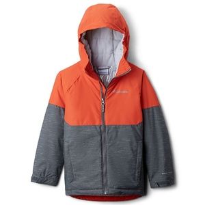 Columbia Kids Orange and Gray Puffer Jacket